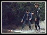 'Don't get too close to the bank and you'll be alright!' Stuart warns. Courtesy Jaws of the Dragon documentary.
